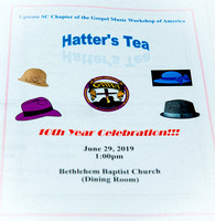 SC Upstate Chapter GMWA Hatter's Tea 10th Anniversary 2019